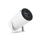 Video Ev Sineması Projektörü Akıllı 720P Beyaz Silindirik Taşınabilir LCD Projektör