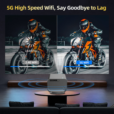 FLYIN P20 Pro 4K 350Lms 1080P Full HD Projector Otomatik Odaklama Objektif LCD Lamba Android 13 Airplay Portatif Ev Tiyatrosu Kullanımı
