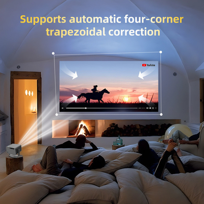 FLYIN P20 Pro 4K 350Lms 1080P Full HD Projector Otomatik Odaklama Objektif LCD Lamba Android 13 Airplay Portatif Ev Tiyatrosu Kullanımı