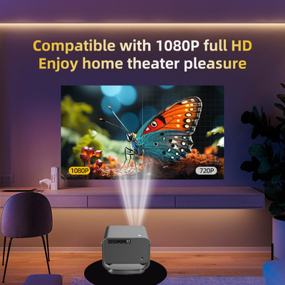 FLYIN P20 Pro 4K 350Lms 1080P Full HD Projector Otomatik Odaklama Objektif LCD Lamba Android 13 Airplay Portatif Ev Tiyatrosu Kullanımı