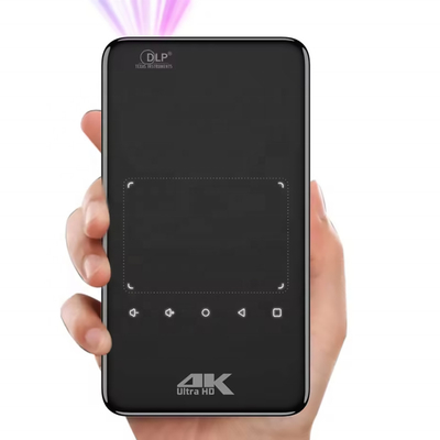 Flyin S90 4K Mini taşınabilir Android Akıllı DLP Projeksiyonu WIFI Bluetooth Etkinleştirilmiş Şekilli Cep Telefonu US Plug LED Lamp 3D Pil