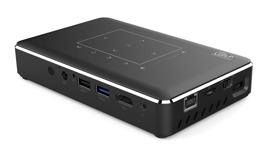 Flyin P10-II Sıcak Satış Özel Logo Mini 3D 4K 150 Lumen DLP 9000mAh Android 9.0 Projector