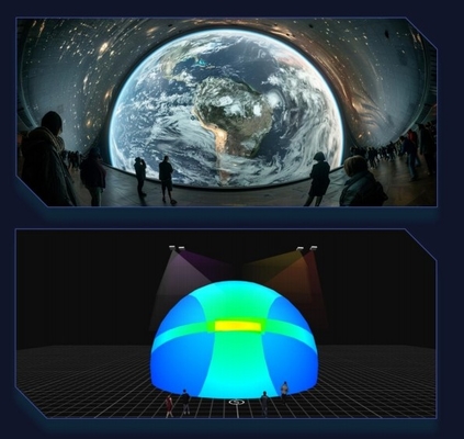 Flyin 2025 4K Çok fonksiyonel Dağıtılmış Converged Server Projeksiyon Ekipmanı Edge Fusion Dome 3D Haritalama Immersive Room