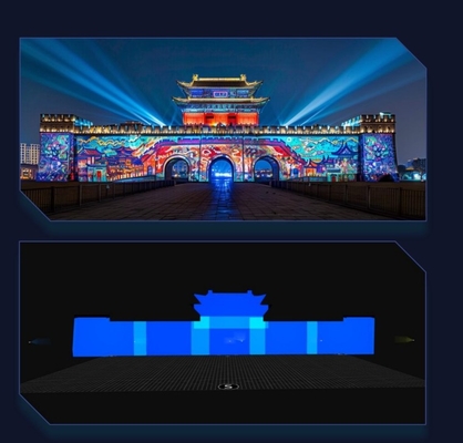 Flyin 2025 4K Çok fonksiyonel Dağıtılmış Converged Server Projeksiyon Ekipmanı Edge Fusion Dome 3D Haritalama Immersive Room