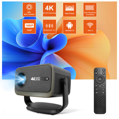2026 Flyin P20 Plus Akıllı Projector Android 13 500 ANSI Lumen Destek 4K 2GB + 16GB WiFi6 LED LCD Ev Tiyatrosu