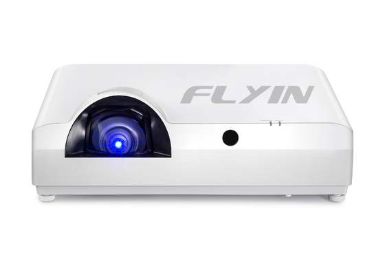 Flyin-C90SW+ 4200 Lumens WXGA 3LCD Lazer Kısa Atış Projekörü Android 5000000:1 Eğitim İşletmeleri için Kontrast
