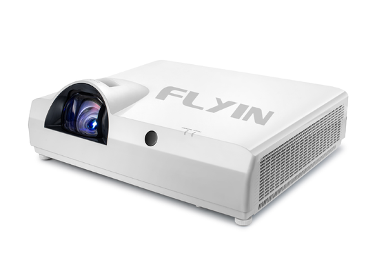 Flyin-C90SW+ 4200 Lumens WXGA 3LCD Lazer Kısa Atış Projekörü Android 5000000:1 Eğitim İşletmeleri için Kontrast