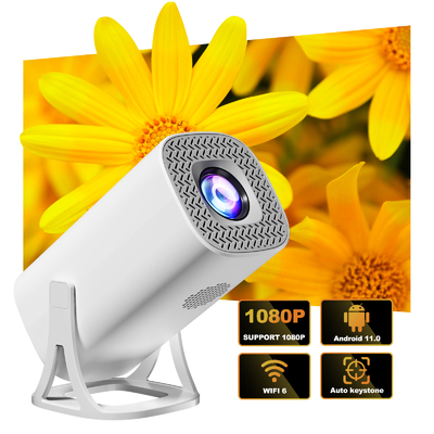 Flyin S40 Ev Tiyatrosu Full HD 1080P 4K Projekör Oyun Projekörü 120 ANSI Lumen Ev TV
