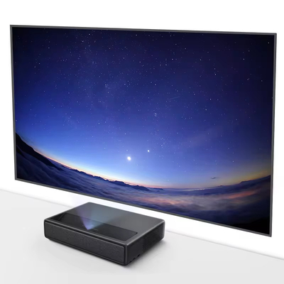 Flyin M1 5000 Lumen DLP Lazer projektörü 3D 4K Android Ultra Kısa Atış Ev Tiyatrosu Projekörü 300 Inch Ekran Taşınabilir Lazer TV Projekörü 1080p US