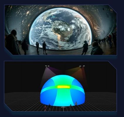 Flyin A1 4K Dağıtılmış Converged Sunucu Edge Fusion Dome 3D Haritalama Immersive Room için Büyük Yer Projeksiyon Sistemi