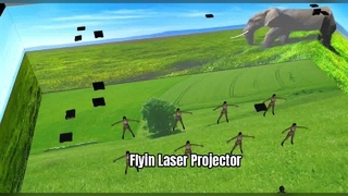 Flyin Lazer Projektör — yüksek parlaklık, yüksek kontrast, canlı renkler.
